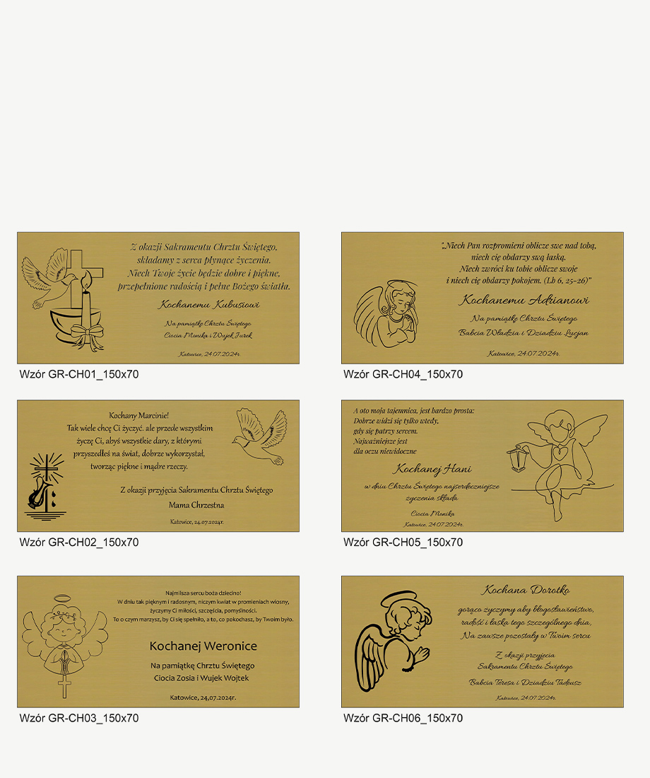 Blaszka laminowana z grawerem - obrazek 2