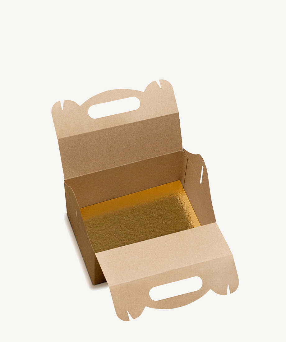 Pudełko na ciasto/tort ze złota wkładką (B) - obrazek 3